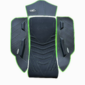 JETTRIM 4 PIECE MAT SET INCL. ERGO KICKERS AND FRONT HUMP SXR1500 Black/Green Stitch