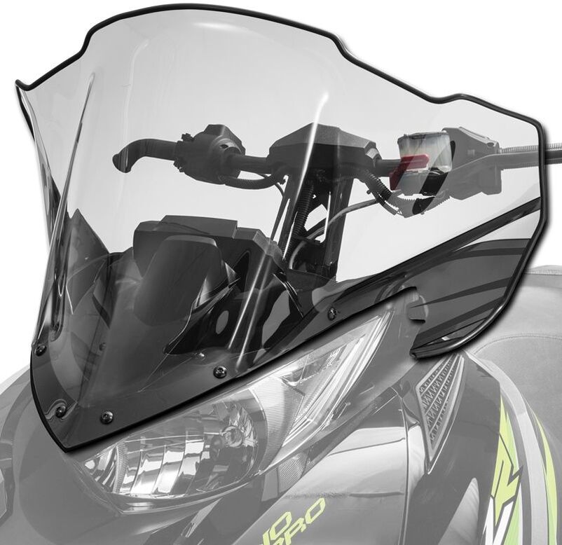 Arctic Cat Mid Clear Tinted Windshield - 2014-2026 BC M NOR PTA Riot XF ZR