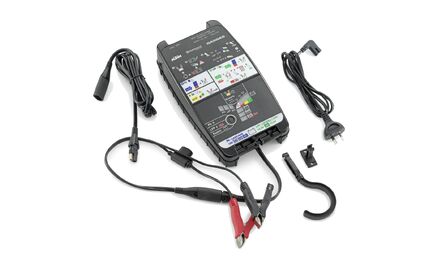 Battery charging and testing unit