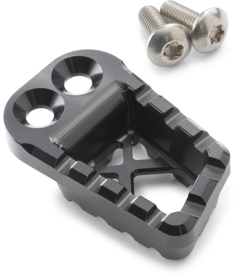 Foot brake lever step plate