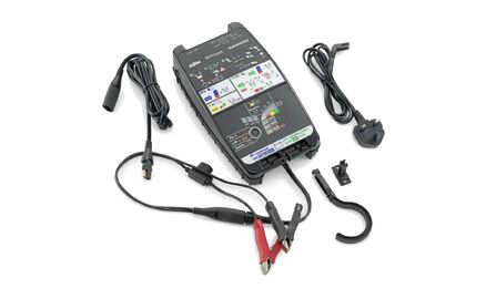 Battery charging and testing unit