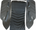 JETTRIM 4 PIECE MAT SET INCL. ERGO KICKERS AND FRONT HUMP SXR1500 Black/White Stitch