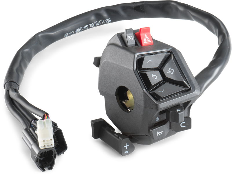 Left-hand combination steering switch