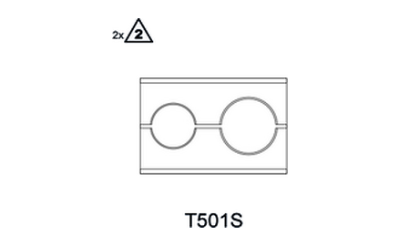 CLAMPING BLOCK INNER/OUT. PIPE