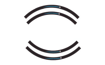 Wheel rim sticker kit