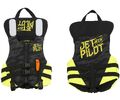 Jetpilot Cause Kids ISO 100N Neo Vest must/kollane