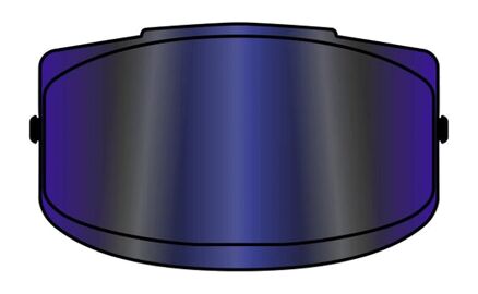 SPARK 2 VISOR BLUE MIRRORED OS