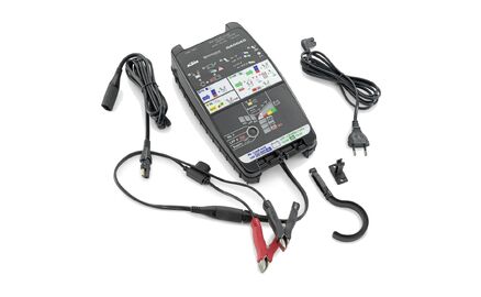 Battery charging and testing unit