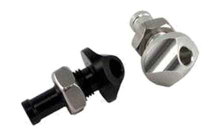 Aluminum 90° Bypass 1/2 Hose Fitting Black